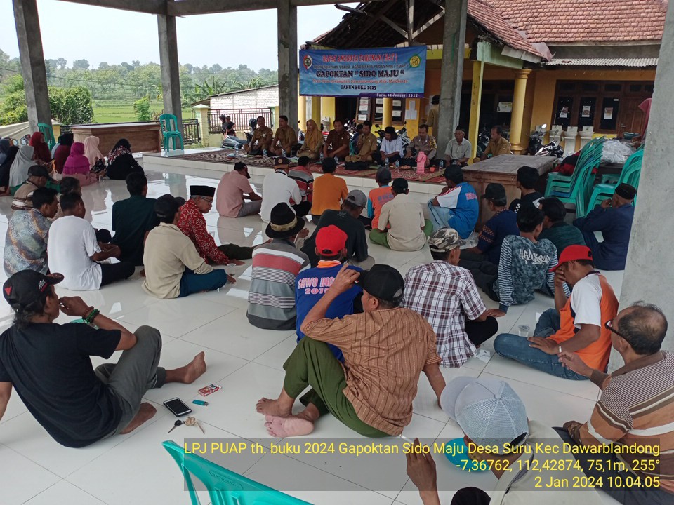 LPJ PUAP Gapoktan Sido Maju Desa Suru Kecamatan Dawarblandong